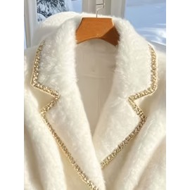 Autumn and Winter Sleeveless Tweed Jacket