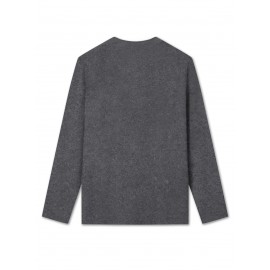 Women'S Cherry Graphic Long Sleeve T-Shirt - Vibrant Red Cherry Print, Casual Crew Neck, Machine Washable, Spring/Summer Vacation Top, Cherry Tshirt