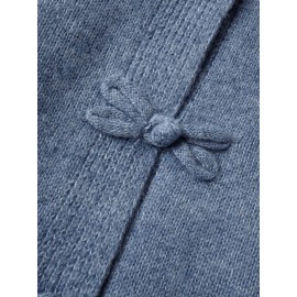 New Retro Buttoned Sweater Women's Fashionable Cardigan Top Soft and Cozy Knitwear